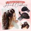 2Pcs Forehead Hair Volume Puff Sponge Pad Clip Comb Insert Tool Base DIY Princess Styling Increased Hair Sponge Pad 7x9cm (Black + Coffee) view 2