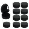 15g 0.5oz Cosmetic Jars Portable Refillable Powder Puff Box Empty Make-up Powder Container Reusable Plastic Makeup Cosmetic Jar for DIY Eyeshadow Lipstick Blush Powder Foundation Black Pack of 10 view 1