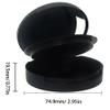15g 0.5oz Cosmetic Jars Portable Refillable Powder Puff Box Empty Make-up Powder Container Reusable Plastic Makeup Cosmetic Jar for DIY Eyeshadow Lipstick Blush Powder Foundation Black Pack of 10 view 2