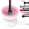 VIDECOR Electric Makeup Brush Cleaner Machine Portable Automatic USB Cosmetic Brushes Cleaner Cleanser Tool Beauty Makeup Brush Set, Liquid Foundation, Contour, Eyeshadow, Blush Brush,A view 1