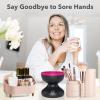 VIDECOR Electric Makeup Brush Cleaner Machine Portable Automatic USB Cosmetic Brushes Cleaner Cleanser Tool Beauty Makeup Brush Set, Liquid Foundation, Contour, Eyeshadow, Blush Brush,A view 2