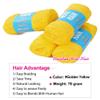 100% Brazilian Wool Hair Acrylic Yarn For African Braids/Senegalese Twist/Faux Locs/Wraps Hair Extensions golden yellow view 3