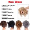 Messy Bun Hair Synthetic Tousled Updo Messy Bun Hair Pieces Hair Scrunchies Extensions with Elastic Band Ponytails Hair Extensions for Women Real Human Hair Buns (Color : 4A) view 3