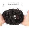 Messy Bun Hair Hair Bun Extensions Messy Wave Curly Elastic Hair Scrunchies Synthetic Chignon Ponytail Hair Extensions Thick Updo Hairpieces for Women Girls Real Human Hair Buns (Color : Gris) view 4