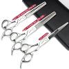 4.5/6/6.5/7/7.5 inch Professional Hair Clipper Set, Stainless Steel Sharp Hair Clippers, Exclusive for Hairdressers. (6.5-inch-3pc-A) view 2