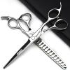 4.5/6/6.5/7/7.5 inch Professional Hair Clipper Set, Stainless Steel Sharp Hair Clippers, Exclusive for Hairdressers. (6.5-inch-2pc-A) view 1