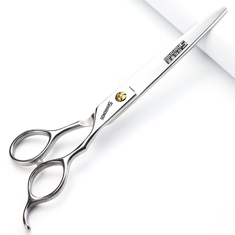 6.5/7/7.5 Inch Professional Hair Trimmer Set, Stainless Steel Sharp Hair Clipper, Hairdresser Specific Scissors (7 Inch Cut Flat)