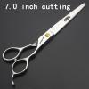 6.5/7/7.5 Inch Professional Hair Trimmer Set, Stainless Steel Sharp Hair Clipper, Hairdresser Specific Scissors (7 Inch Cut Flat) view 3