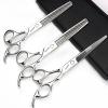 6.5/7/7.5 Inch Professional Hair Clipper Set, Stainless Steel Sharp Hair Clipper, Hairdresser Specific Scissors (6.5-Inch -3pc-B) view 1