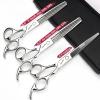6.5/7/7.5 Inch Professional Hair Clipper Set, Stainless Steel Sharp Hair Clipper, Hairdresser Specific Scissors (6.5-Inch -3pc-B) view 2