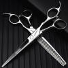 6.5/7/7.5 Inch Professional Hair Clipper Set, Stainless Steel Sharp Hair Clipper, Hairdresser Specific Scissors (6.5-Inch -3pc-B) view 4