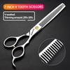 4.5/6/6.5/7/7.5 inch Professional Hair Clipper Set, Stainless Steel Sharp Hair Clippers, Exclusive for Hairdressers. (7-inch-3pc) view 3
