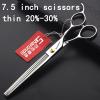 4.5/6/6.5/7/7.5 inch Professional Hair Clipper Set, Stainless Steel Sharp Hair Clippers, Exclusive for Hairdressers. (7.5-inch-2pc) view 4