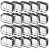 20 Packs Clear Cosmetics Bags for Women Men Waterproof Toiletry Bags PVC Makeup Bags Organizer Case with Zipper for Travel Bathroom (Black) view 1
