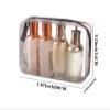 20 Packs Clear Cosmetics Bags for Women Men Waterproof Toiletry Bags PVC Makeup Bags Organizer Case with Zipper for Travel Bathroom (Black) view 2