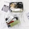20 Packs Clear Cosmetics Bags for Women Men Waterproof Toiletry Bags PVC Makeup Bags Organizer Case with Zipper for Travel Bathroom (Black) view 3