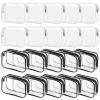 20 Packs Clear Cosmetics Bags for Women Men Waterproof Toiletry Bags PVC Makeup Bags Organizer Case with Zipper for Travel Bathroom (Black&White) view 1