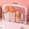 20 Packs Clear Cosmetics Bags for Women Men Waterproof Toiletry Bags PVC Makeup Bags Organizer Case with Zipper for Travel Bathroom (Black&White) view 2