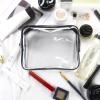 20 Packs Clear Cosmetics Bags for Women Men Waterproof Toiletry Bags PVC Makeup Bags Organizer Case with Zipper for Travel Bathroom (Black&White) view 4
