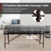 Giantex Portable Massage Table 84 Inch, Folding Lash Bed with Premium Foam & Beech Wood Legs, Professional Spa Salon Bed with Face Cradle & Carrying Case for Beauty Tattoo Eyelash, Hold up to 1000 LBS view 3