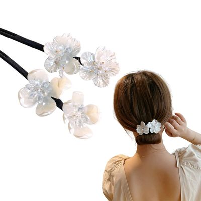 Bun Maker,Lazy Hair Curler,Flower Shaped Curlers,The Polka-Dot Bow Shaped Curlers,Easy Bun Maker For Hair,Hair BunMaker,Hair Bun Accessories,Deft Bun Maker For Hair(2PCS-Flowers)