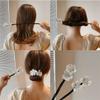 Bun Maker,Lazy Hair Curler,Flower Shaped Curlers,The Polka-Dot Bow Shaped Curlers,Easy Bun Maker For Hair,Hair BunMaker,Hair Bun Accessories,Deft Bun Maker For Hair(2PCS-Flowers) view 2