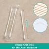 500 Pack Cotton Swabs Bundle With 150 Pack Dental Floss Picks Individually Wrapped view 4