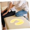 OSALADI Silicone Body Pillow Massage Face Headrest Beauty Massage Cushion Face Relax Pillow Headrest Face Relax Cushion Pad Silicone Pillow Face Take a Bath Travel Bracket Cover view 4