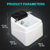 BAYTEWJX Acrylic Spa Footbath Foot Bath Sink Footbath Barrel can Automatically Drain and Adjust Hot and Cold Water Nail Salon Pedicure Bathtub Stress Relief for Fatigue and Tired Feet. view 4
