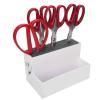 Barber Tools Holder, Professional Salon Hair Cutting Scissors Storage Box, Barber Supplies Hairdressing Tool Organizer Storage Rack for Hair Clipper Combs Clips Barber Accessories (Black)(White) view 2