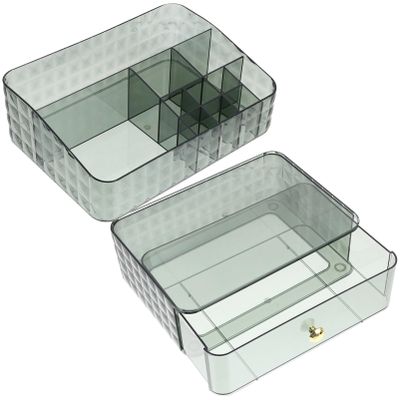 Alipis Clear Plastic Storage Bins Drawer Plastic Bins for Storage Desktop Sundry Holder Makeup Organizer Storage Case Multi-function Desk Organizer Stationery Abs Office Dog