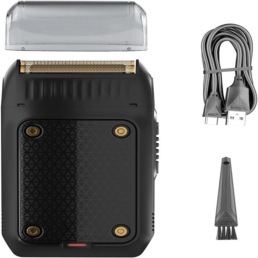 LEONYS Electric Shavers for Bald Men, Professional Men's Razor Electric Shaver Mini Beard Trimmer Shaving Machine Foil Blade Trimmer USB Rechargeable (Color : Black)