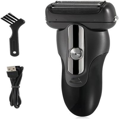 LEONYS Electric Shavers for Bald Men, Reciprocating Electric Shaver 3 Blade Shaving System USB Rechargeable Shaving Machine for Men (Color : Gray)