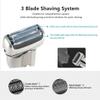LEONYS Electric Shavers for Bald Men, Reciprocating Electric Shaver 3 Blade Shaving System USB Rechargeable Shaving Machine for Men (Color : Gray) view 4