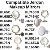 JERDON LED Replacement Light Bulb for Makeup Mirrors - 3000K (2 Pack) - LED Bulbs for Mirrors - Yellow-Tinted Lightbulbs view 3