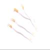 M LASH Eyelash Tweezers for Eyelash Extensions (Set of 4) - Professional Lash Extension Tweezers - Fiber Tip Lash Tweezers, Japanese Steel, Diamond Grip For Flawless Application (White) view 2