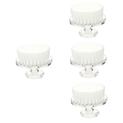 Beavorty 4pcs Face Cleaning Brush Soft-Bristle Exfoliating Facial Scrubber for Skin Brush for Home Travel Use for All Skin Types