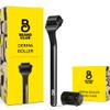The Beard Club Premium Derma Roller for Face, Body and Scalp - Microneedling Roller for Men and Women with 540 Titanium Microneedles - for Hair & Beard - Weighted Metal Handle - Magnetic Storage Case view 1