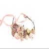 Flower Crown Bridal Wedding Hair Piece Floral Bridesmaid Hair Wreath Rustic Floral Headpiece for Women Flower Hair Crown for Flower Girls Party Hair Accessories Fake Flowers Blush Pink Dusty Purple view 1