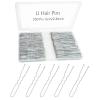 330 Count U Shaped Silver Hair Pins for Buns, YINGFENG 2.4inch Bun Pins Silver Hair Pins for Women with Storage Box for Updos French Twists view 1