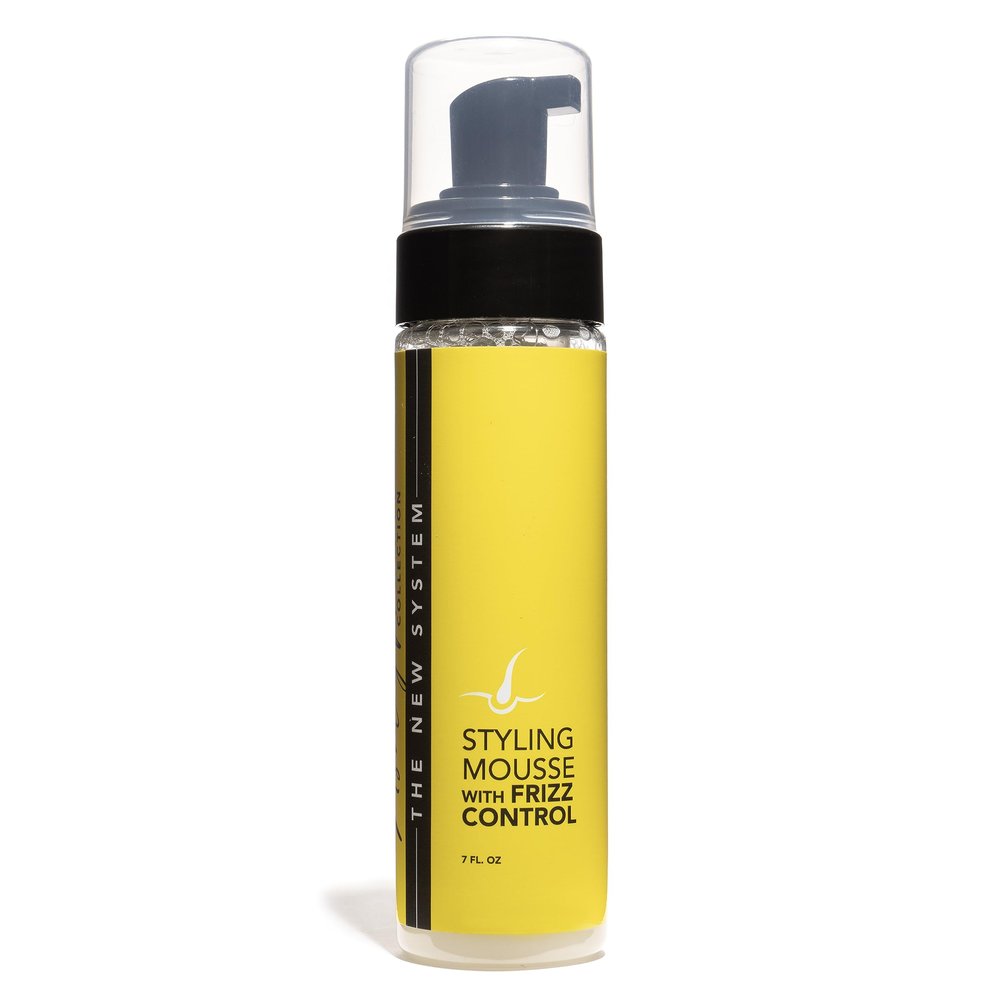 The Hair Diagram - Ashley Marie Styling Mousse with Frizz Control - Natural Ingredients - Volumizing & Moisturizing Mousse - Quick Dry, No Flake Formula - Color Safe - Paraben & Sulfate Free - 7oz