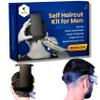 247 Groomed Self Haircut Kit for Men | 2Pcs SelfCut Guide for Men: Neckline Shaving Template & Fade Guide | Adjustable Size Hair Fade Tool & Stable Neck Line Up Tool | Hair Cut for Kids & Seniors view 1