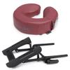 Master Massage Universal MusicMaster Face Cushion/Face Pillow and Deluxe Adjustable Ergonomic Dream LX Face Cradle Set - Massage Table/Massage Chair Headrest Platform Set (Burgundy) view 2