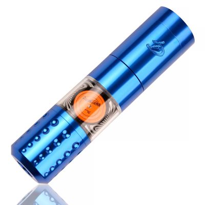 Dragoart Tattoo Pen, Rotary Tattoo Machine LED Display Ring Switch Design, Low Vibration Powerful Motor 10800rpm, Tattoo Pen Machine for Lining, Shading, Coloring, 1300mAh Tattoo Battery (T2, Blue)