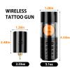 Dragoart Tattoo Gun Wireless Tattoo Machine Brushless Motor 10800Rpm, 0-4mm Needle Depth Aluminium Alloy Frame Direct Drive System LED Display, Rotary Tattoo Gun 1300mAh for 6hrs Tattooing (Silver) view 3