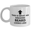 Amazing Beard coffee mug,beard gift, shaving gift mug, gift for bearded person, 11oz ceramic mug view 1
