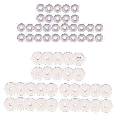60x 3/5/7/9mm Clear Disc Pads Stabilizer Plastic Earring Back Stopper Clear Silicone Earrings Back for Piercing Bump Non Pull Piercing Disc for Piercing Bump
