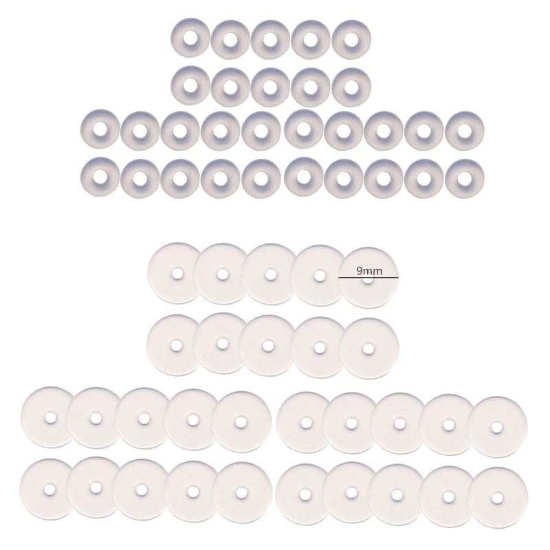 60x 3/5/7/9mm Clear Disc Pads Stabilizer Plastic Earring Back Stopper Clear Silicone Earrings Back for Piercing Bump Non Pull Piercing Disc for Piercing Bump