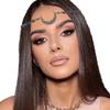 Tgirls Boho Cresent Moon Head Chain Crystal Headpieces Vintage Hair Accessories for Women and Girls (TL-101-B3) view 3