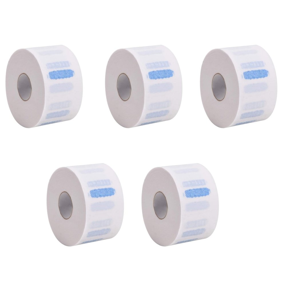 5 Rolls Barber Neck Strips Disposable Strentchy Paper Neck Bands Wrap Barber Accessories for Salon